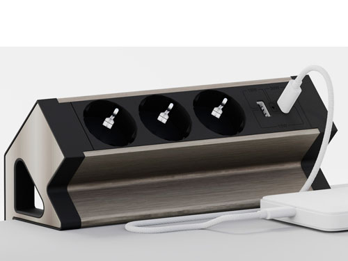 Блок розеток настольный 2 крепежа G4103Y-2AC.N