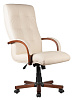 Кресло для руководителя M 165 A бежевая кожа - фото 2