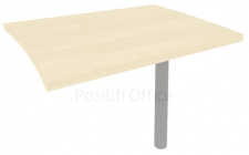 Брифинг-приставка для криволинейного стола KB-3