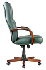 Кресло для руководителя M 175 A зеленая кожа - фото 4