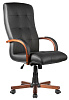 Кресло для руководителя M 165 A черная кожа - фото 2