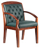 Конференц-кресло M 175 D зеленая кожа - фото 2