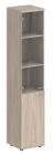 Шкаф высокий, со стеклом зад.ст. ХДФ SG.802_gl