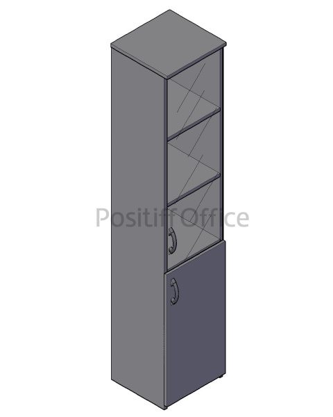 Шкаф узкий со стеклом SR-5U.2(L/R)