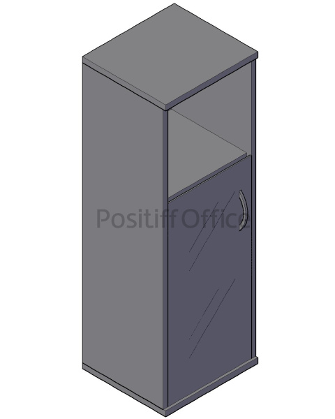 Шкаф узкий со стеклом А.СУ-2.2