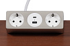 Блок розеток настольный 1 крепеж G1002A-2AC.N - фото 5