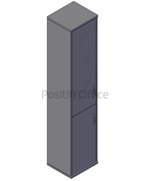 Шкаф узкий со стеклом А.СУ-1.2