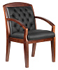 Конференц-кресло M 175 D черная кожа - фото 2