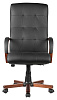 Кресло для руководителя M 165 A черная кожа - фото 3