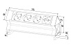 Блок розеток настольный 2 крепежа G4103Y-2AC.N - фото 4