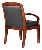 Конференц-кресло M 175 D черная кожа - фото 5