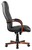 Кресло для руководителя M 165 A черная кожа - фото 4